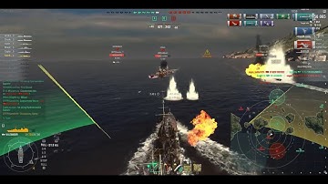 World of Warships point blank double kill