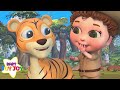 Jungle Animals Song | Here In The Jungle | Baby Joy Joy