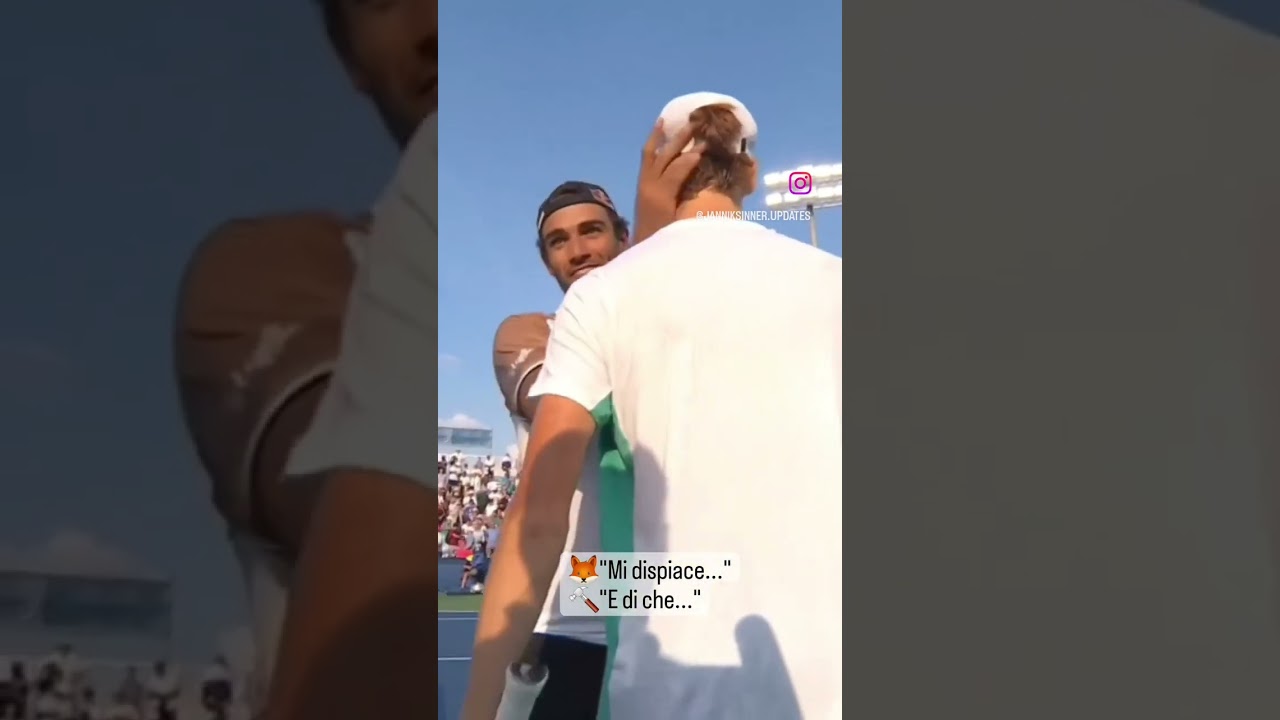 Jannik Sinner e Matteo Berrettini- la sportività e il rispetto a fine Match ATP Toronto 2023