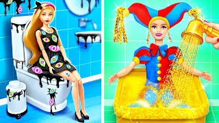 From Poor Doll To Pomni *Crazy Barbie Makeover From Trash*