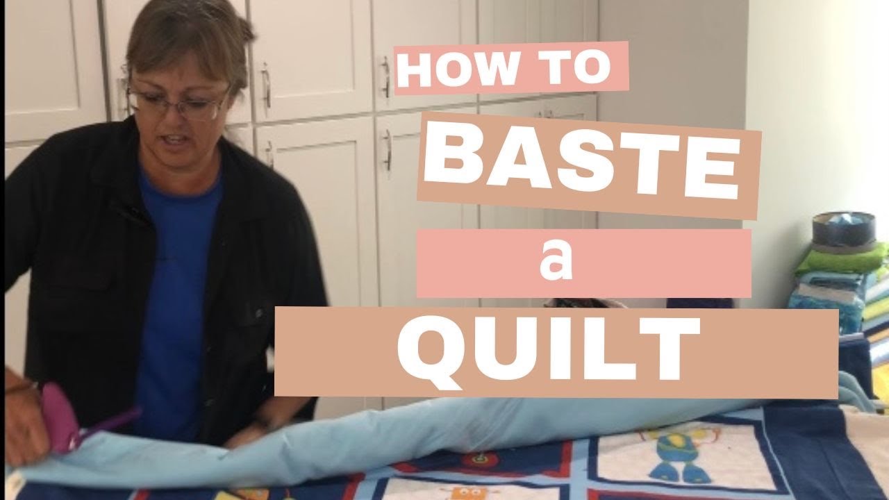 How to Baste a Quilt Turorial - YouTube