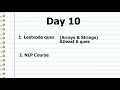 Day 10 of learning | Anonymous Data Scientist