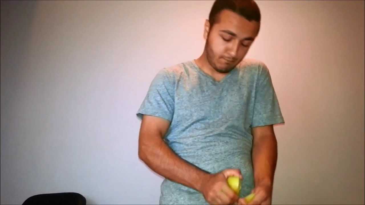 How To Break An Apple In Half With Your Bare Hands! - YouTube