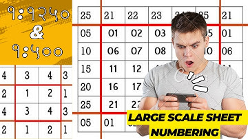 1:1250 & 1:500  Scale Cadastral (Large Scale) Sheet Numbering🌏️🛰️🗺️