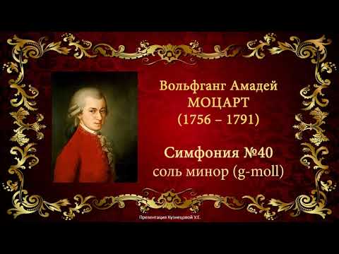 В.А.Моцарт. Симфония №40. Темы для викторины по музыкальной литературе.