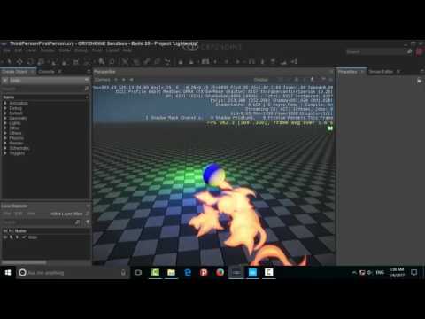 Lesson02-ThirdPerson_FirstPerson Player_Part02-CryEngine 5.3-Schematyc Editor-WithoutCppCode