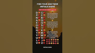 FIND YOUR AND THEIR INITIALS #soulmate #crush #initials #love