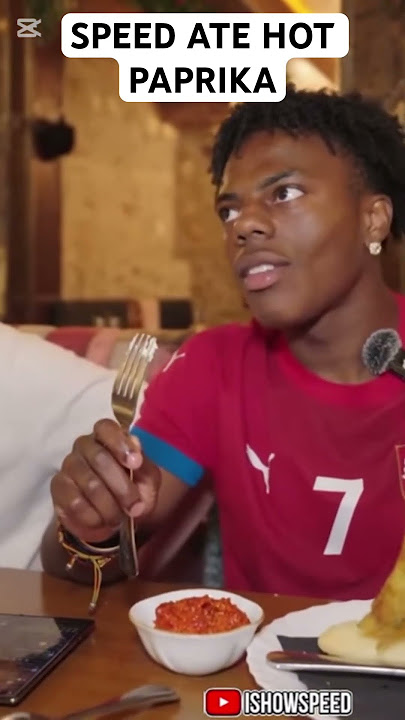 SPEED ATE HOT PAPRIKA IN SERBIA #balkan #ishowspeed #viral #choda #shorts