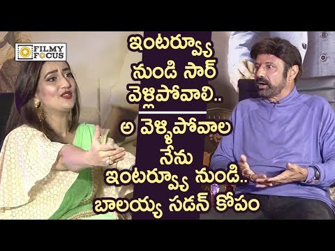 Balakrishna gets Sudden Anger on Anchor Manjusha || Ruler Movie Team Interview - Filmyfocus.com