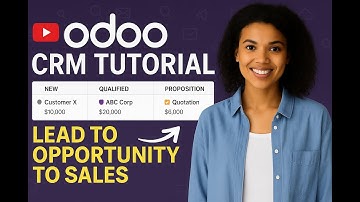Odoo CRM Module Demo | Lead to Opportunity to Sales Workflow