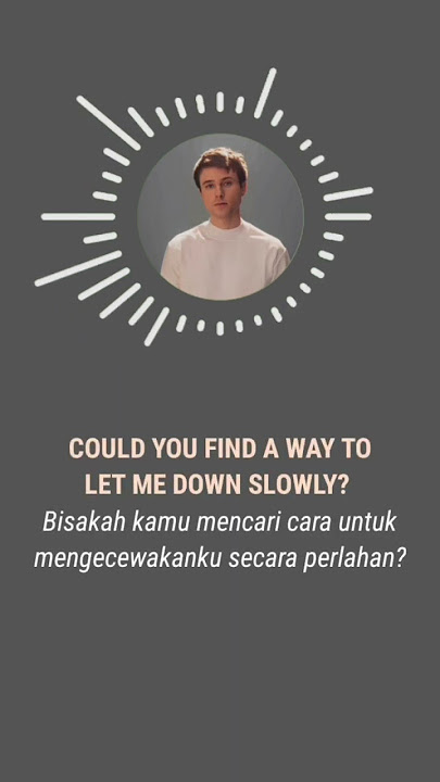 Alec Benjamin - Let Me Down Slowly (Terjemahan Indonesia) #letmedownslowly #lirikindo #tiktoksong