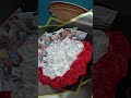#trending #  flower bouquet⁩#white with Red #bouquet