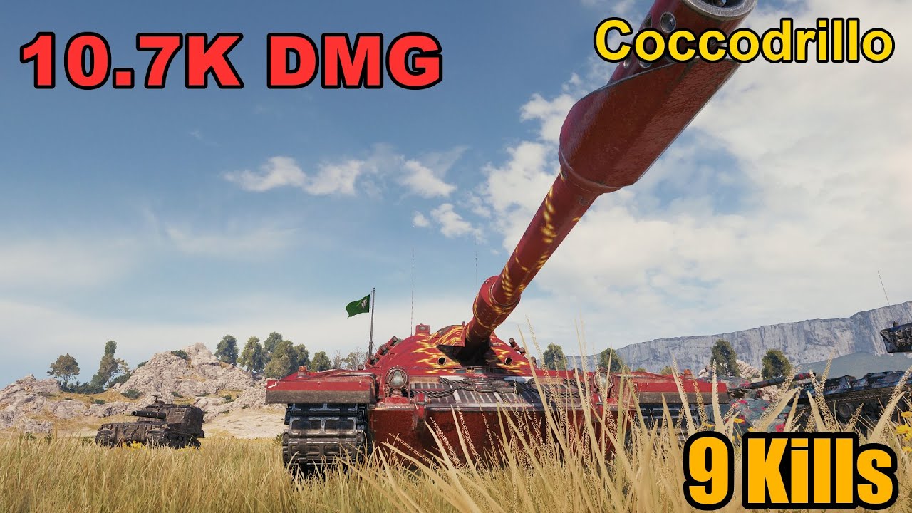 Coccodrillo - 10.7K Damage - 9 Kills - Map: Steppes - Server: EU | World of Tanks