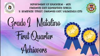 VIRTUAL RECOGNITION GRADE 1 - QUARTER 1