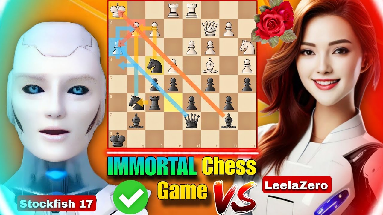 Stockfish 17 PLAYED An IMMORTAL & BRILLIANT CHESS GAME of all time With LeelaZero | Chess Video | AI