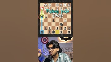 BRUTAL Chess Trap WIN With Fishing Pole Trap in 8 MOVES #chesstraps #chessopenings #chesstricks