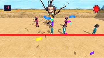 Squid Game in a crown at Squid Game 오징어 게임 Challenge Walkthrough Complete Survive #iPlay