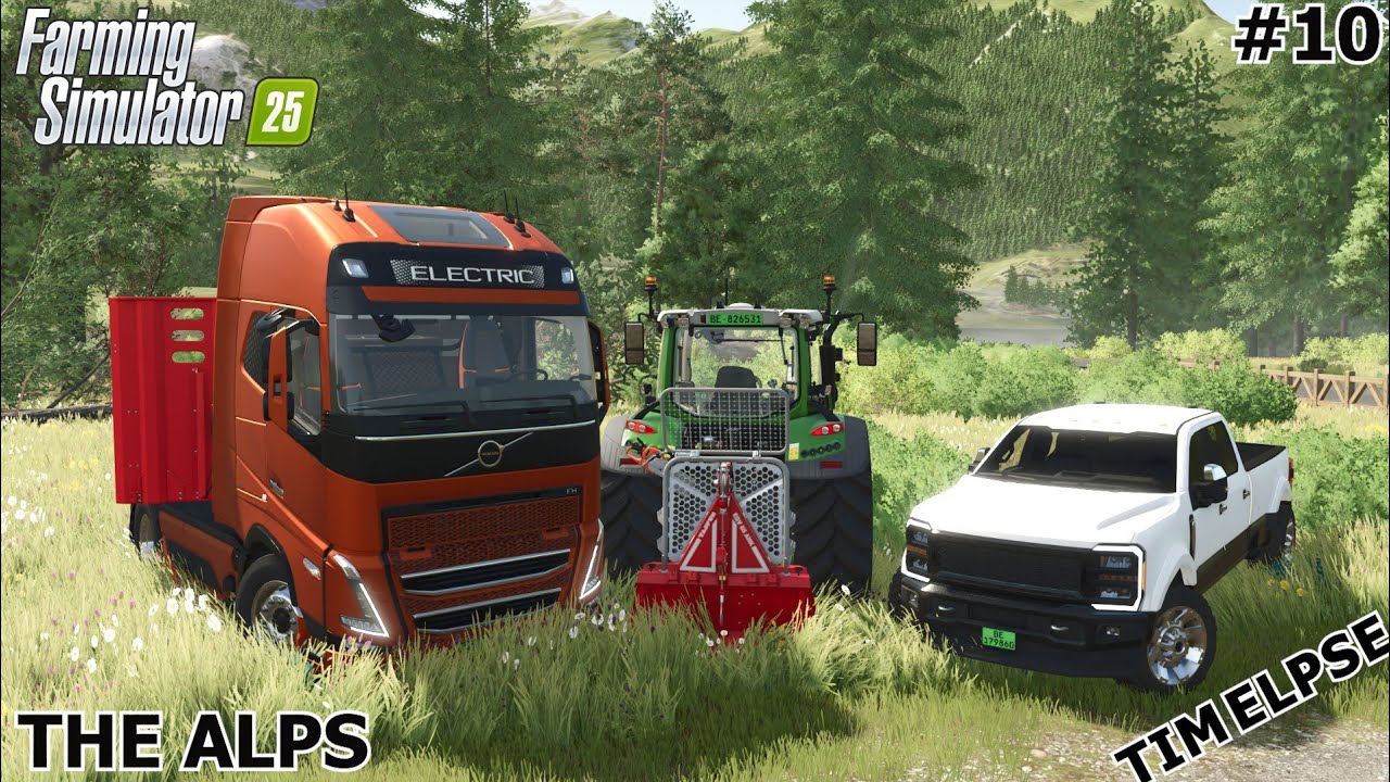 ПРОДАЖА ДОСОК И ВЫРУБКА ДЕРЕВЬЕВ 🌲 | АЛЬПЫ | FS25 | ЭПИЗОД 10