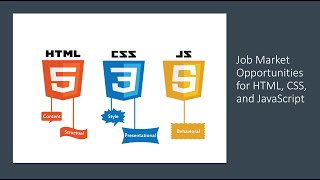 Job Market Opportunities for HTML, CSS, and JavaScript