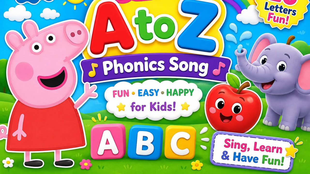 Learn ABC with Phonics | A for Apple 🍎 B for Baby 👶 | Toddler Alphabet ...