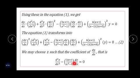 7BMA3C2 - Differential Equations and its Applications - Video 9