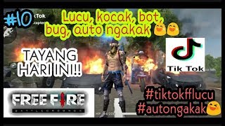 Tik Tok ff FreeFire lucu, dj, booyah, kill, goyang emote, bot, bug, auto ngakak 😅 #10