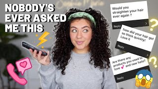 ANSWERING YOUR CURLY HAIR QUESTIONS | The CGM, Fav Products, Density & Length, Beginner Tips...