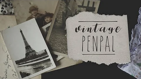 Vintage Penpal Unboxing! || (ft. Veronique Auguste)