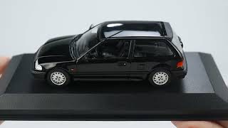MINICHAMPS 1:43 HONDA CIVIC - 1990 - BLACK (940161501) Diecast Car Model Available now