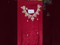 new design organza fabric with hand work dupaata