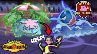 Mega Venusaur And Palafin Runs Down My Team Ditto Draft League Week 2 Vs numbnexus