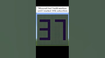 (37) Minecraft but I build numbers until I reached 100k subscribers #minecraft #minecraftshorts