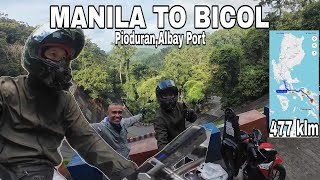 Manila to bicol Albay 2024  | Pioduran port | honda click 125i | Via bypass road