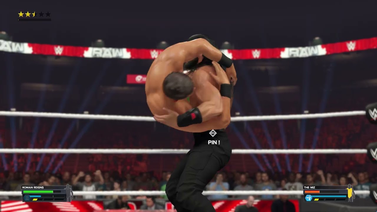 Roman Reigns Vs The Miz