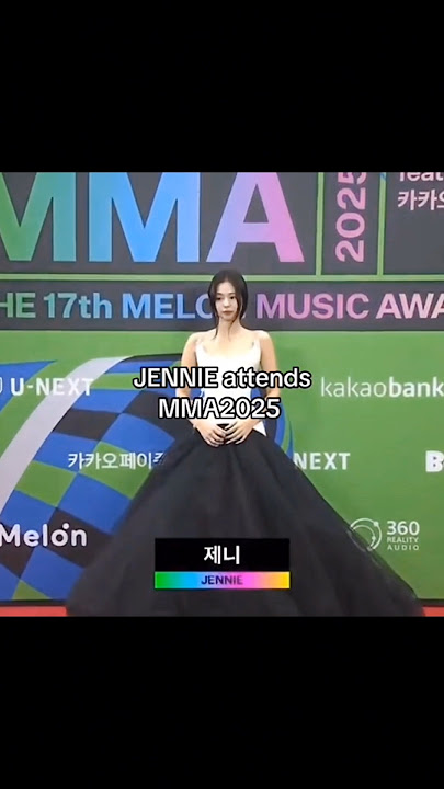 Jennie attends MMA 2025 after 7 years 😭🩷