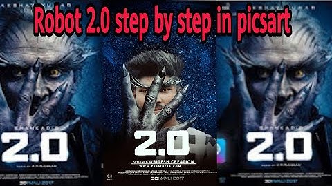 Picsart Robot 2.0 movie poster Editing ||robot 2.0 Editing ||Editing samir 2018