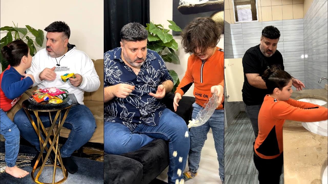 الكف هو الشيء الوحيد الذي يوقف الابن العصبي 😂 The only thing that silences a nervous son