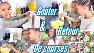 🌟RETOUR DE COURSES🌟ON PREPARE LE GOUTER 🌟   MOELLEUX À L'ORANGE    #retourdecouses#rangement#
