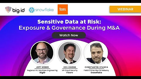 How to Secure Sensitive Data During Mergers & Acquisitions | Snowflake + BigID