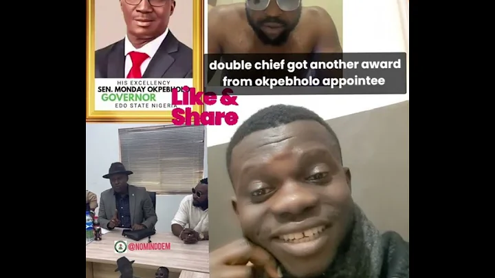 Okpebholo Legal Adviser Award double chief for Albert Obazee. Adaze Emwanta