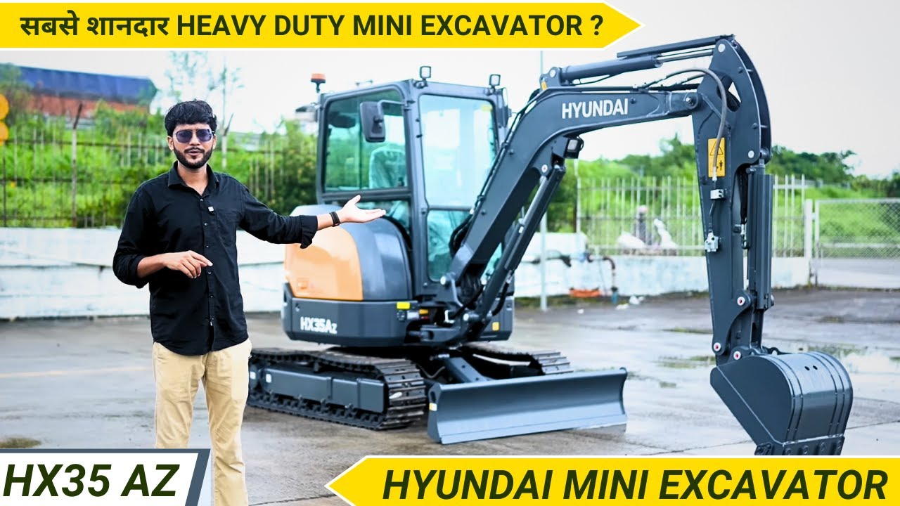 Hyundai New Mini Excavator HX35 AZ Full Review in Hindi | Best Mini Excavator?