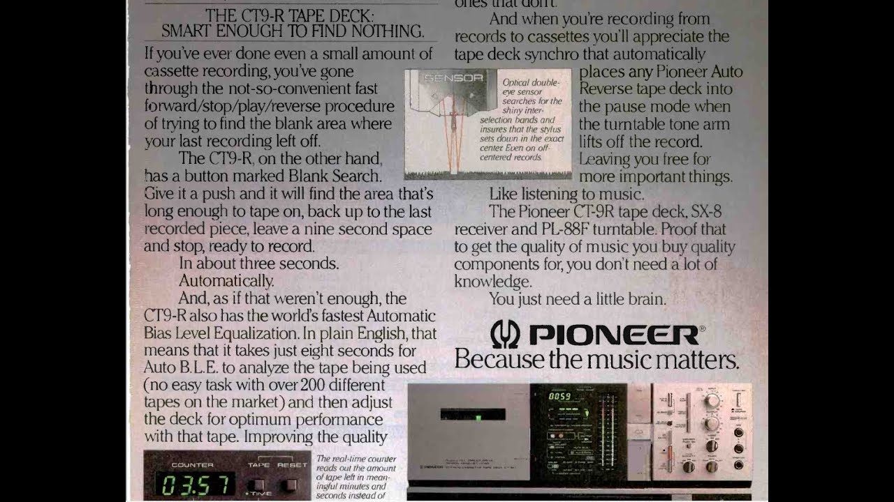 Pioneer CT-9R Cassette deck: Vintage Audio Review Episode #91