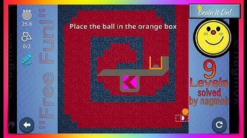 Brain It On! Community "FREE FUN!" 9 Player-Submitted Levels solved by nagmok