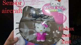Flying hello kitty sensor aircraft unbox and test.