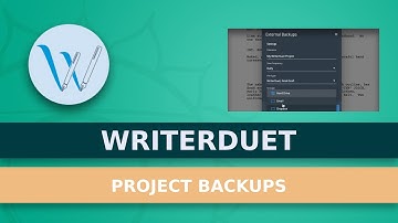 How To Do Local, Email, And Cloud Backups With WriterDuet