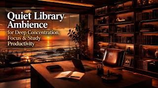 Deep Work Music | Quiet Library Ambience for Deep Concentration, Focus & Study Productivity
