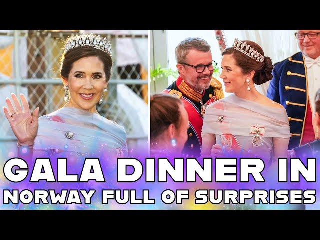 Queen Mary and King Frederik's 20th wedding anniversary in Norway and gala dinner with the new tiara class=