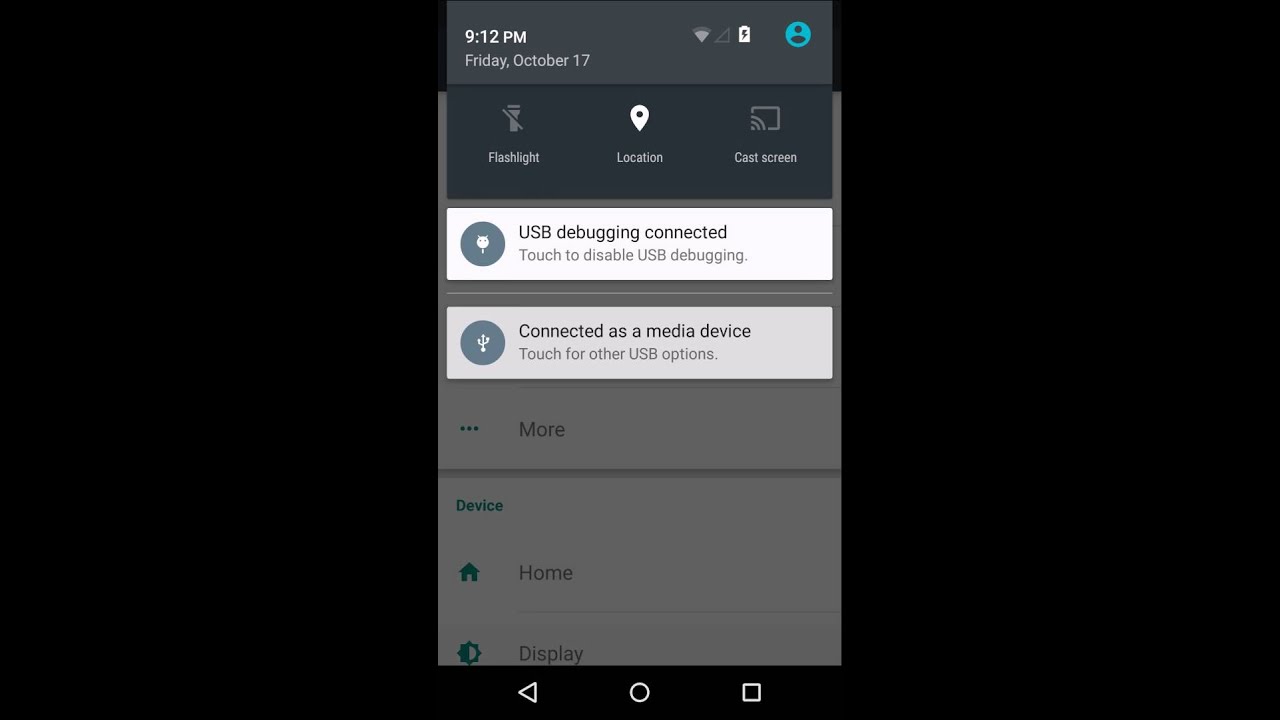 Lollipop Quick Settings galaxy a10