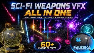 Sci Fi Weapons VFX All In One - Live Demo | Unreal Engine 5 - FAB