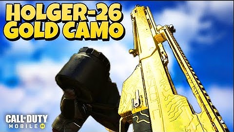 HOW TO GET GOLD HOLGER 26 FAST IN COD MOBILE Gold camo on holger 26 in call of duty mobile codm